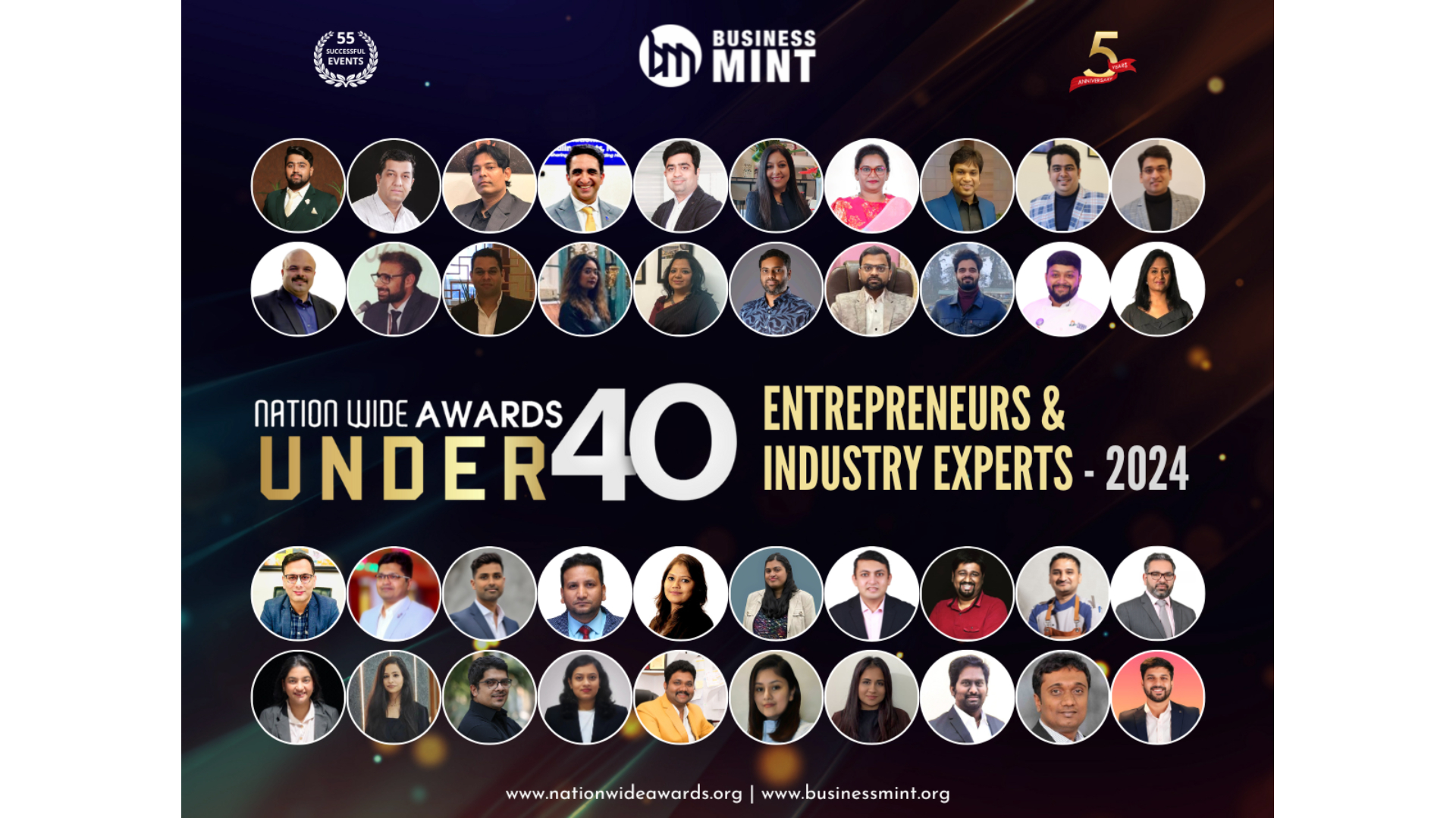 Business Mint proudly reveals the triumphant victors of the fourth iteration of the Nationwide Awards Under 40 Entrepreneurs & Industry Experts - 2024